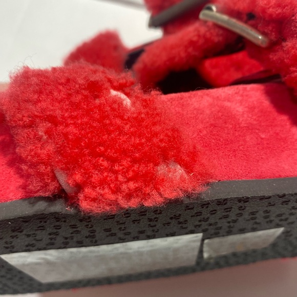 Rag & Bone Coral Shearing Chunky Platform Evin Slip On Woman’s Buckle Sandals 11 - Picture 11 of 16